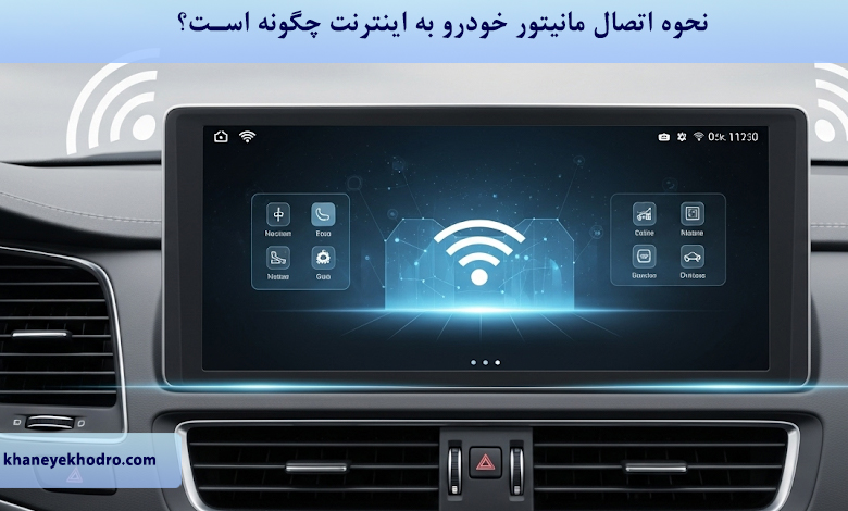 نحوه اتصال مانیتور خودرو به اینترنت چگونه است؟