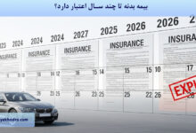 بیمه بدنه تا چند سال اعتبار دارد؟