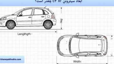 ابعاد سیتروئن c3 xr چقدر است؟