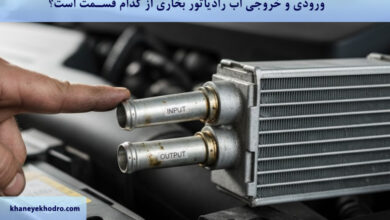 ورودی و خروجی اب رادیاتور بخاری از کدام قسمت است؟