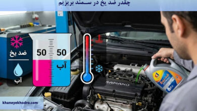 چقدر ضد یخ در سمند بریزیم؟