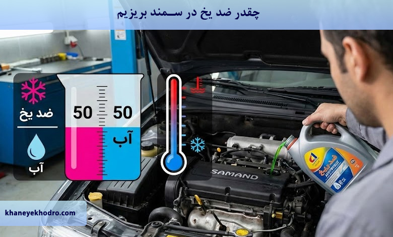 چقدر ضد یخ در سمند بریزیم؟