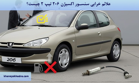 علائم خرابی سنسور اکسیژن 206 تیپ 2 چیست؟