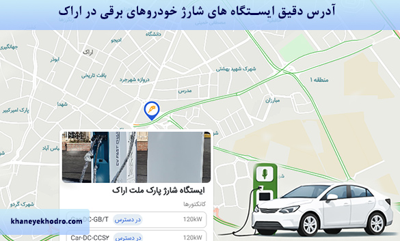آدرس دقیق ایستگاه های شارژ خودروهای برقی در کرج